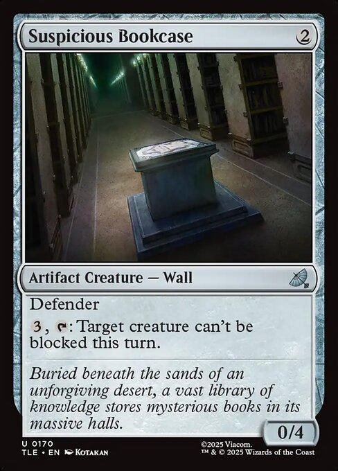 Suspicious Bookcase (TLE)