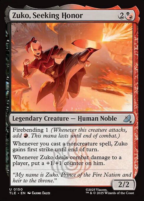 Zuko, Seeking Honor (TLE)