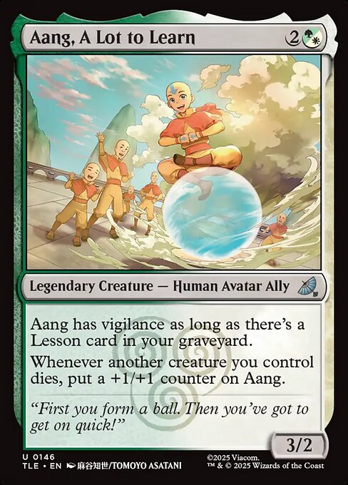 Aang, A Lot to Learn (TLE)