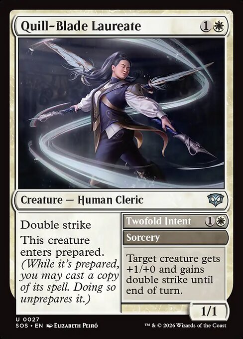 Quill-Blade Laureate // Twofold Intent (SOS)