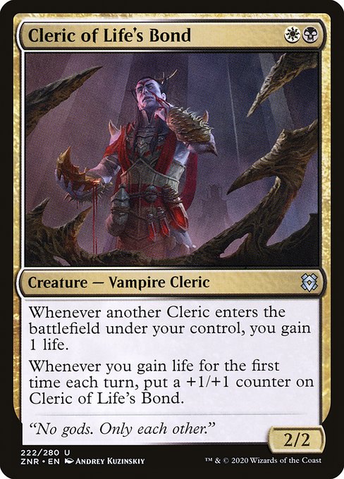 Cleric of Life's Bond (ZNR)