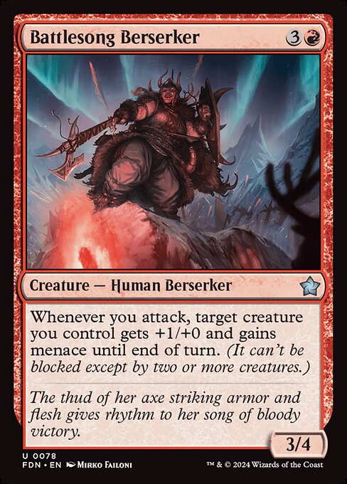 Battlesong Berserker (FDN)