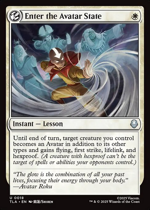 Enter the Avatar State (TLA)