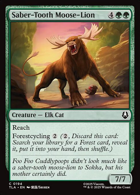Saber-Tooth Moose-Lion (TLA)