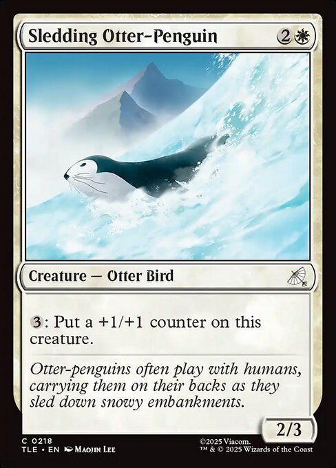 Sledding Otter-Penguin (TLE)
