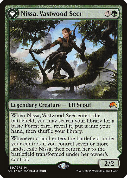 Nissa, Vastwood Seer // Nissa, Sage Animist (ORI)